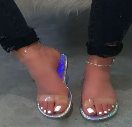 Clear Ankle Sandals