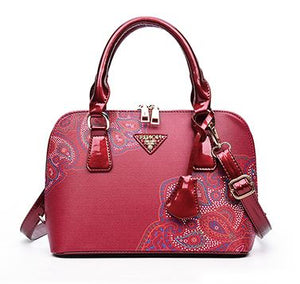 Women's Double Handled Floral Handbag