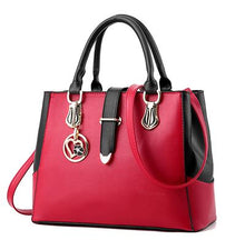 Load image into Gallery viewer, Color-blocked Handle and Buckle Satchel Bag
