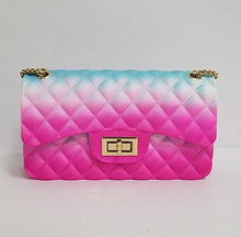Load image into Gallery viewer, Rainbow Ombre Quilted Crossbody Bag
