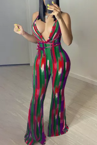 Multicolor Printed Jumpsuit