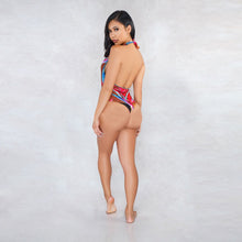 Load image into Gallery viewer, Tropical Halter One Piece Swimsuit
