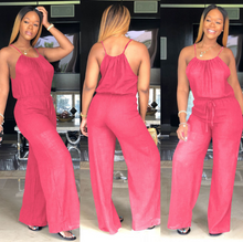 Load image into Gallery viewer, Spaghetti Strap Wide Leg Jumpsuits
