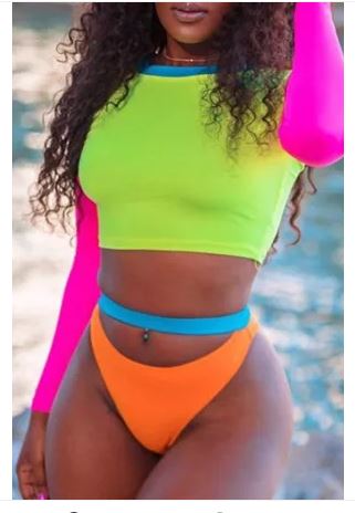 Brighter Than You Two Piece Swimsuit