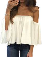 Load image into Gallery viewer, Drape Style Casual Pullover Blouse
